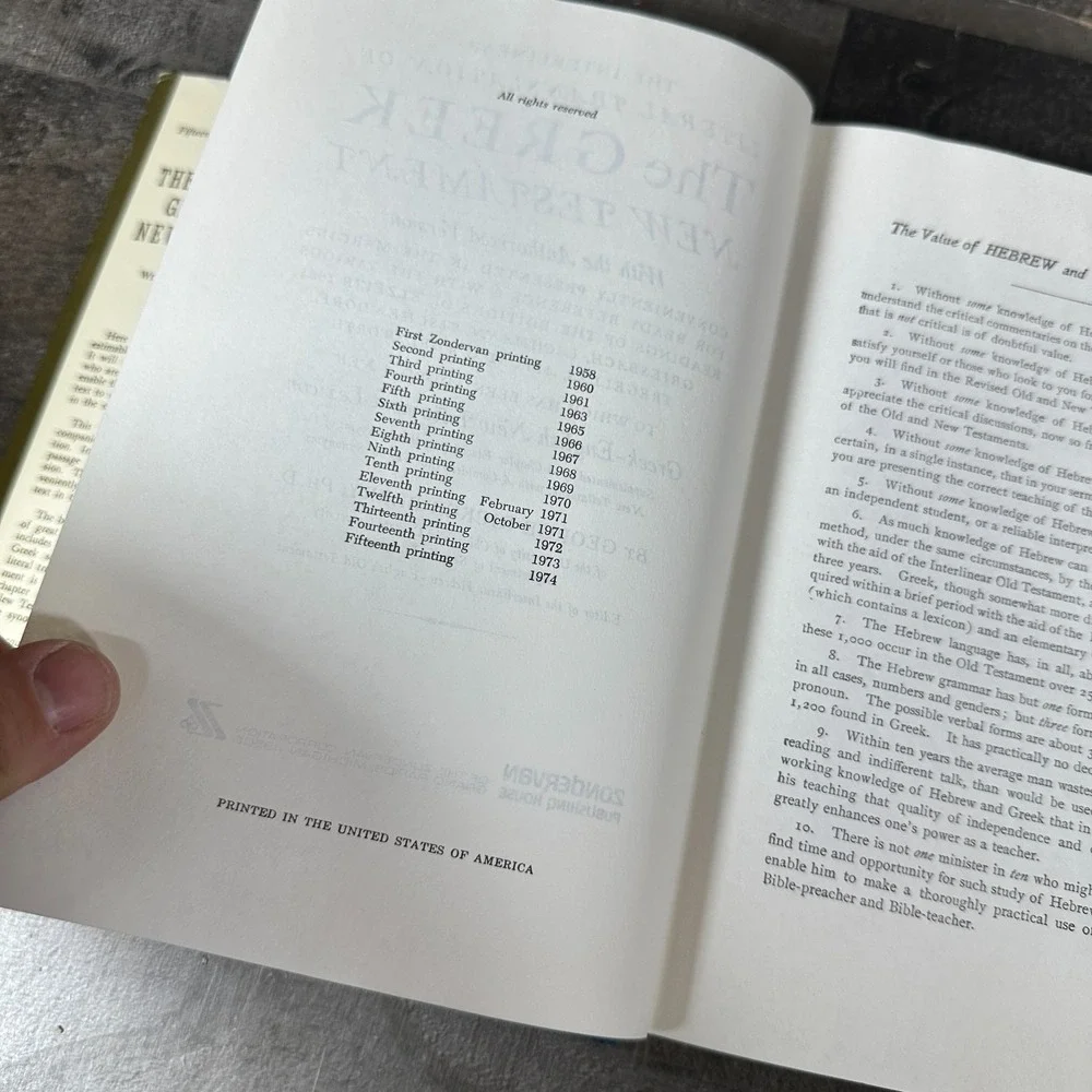 The Interlinear Greek - English New Testament George Ricker Berry Hardcover 1976